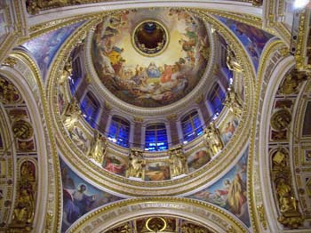 Bild 21 : Die Kuppel der Isaak-Kathedrale von innen. KANNSTE KLICKEN! ;-)